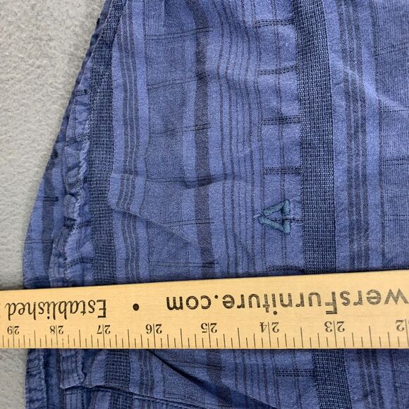 Vissla Button Shirt Mens Large Blue Long Sleeve Cotton - Picture 8 of 16